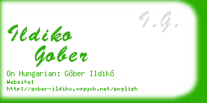 ildiko gober business card